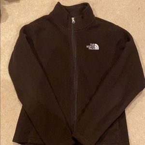Brown North Face fleece small